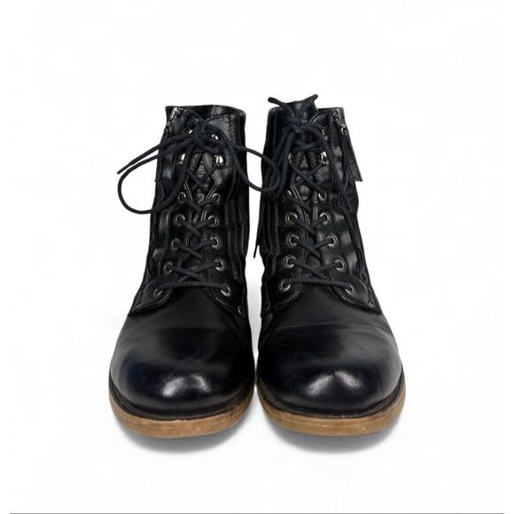 J75 by Jump Deploy Military Black Leather Combat Boots Laces Zip Rugged Men 11 main image 5